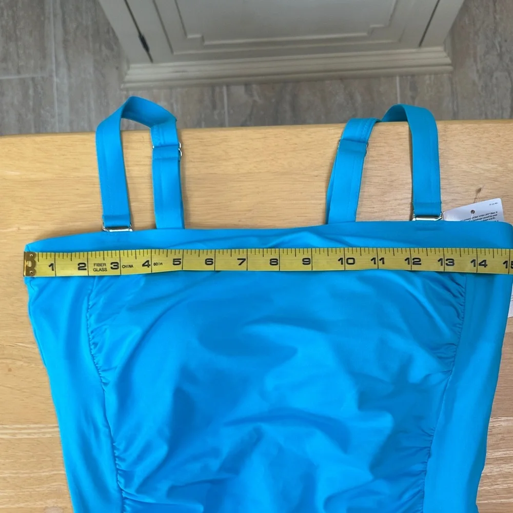 NWT Lands' End Women's Tankini in Aqua size 8 - Picture 9 of 10